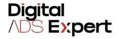 Logo Digital Ads Expert avec contour blanc